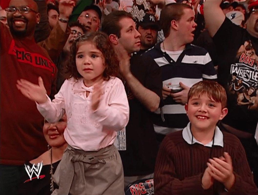 Aalyah Mysterio Dominik Mysterio ringside at WrestleMania 22 WWE 2006