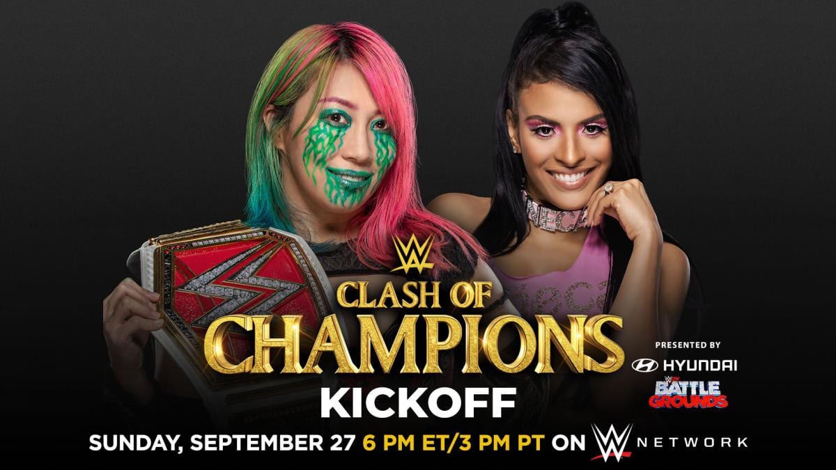 Asuka vs Zelina Vega - WWE Clash Of Champions 2020 Kickoff Show