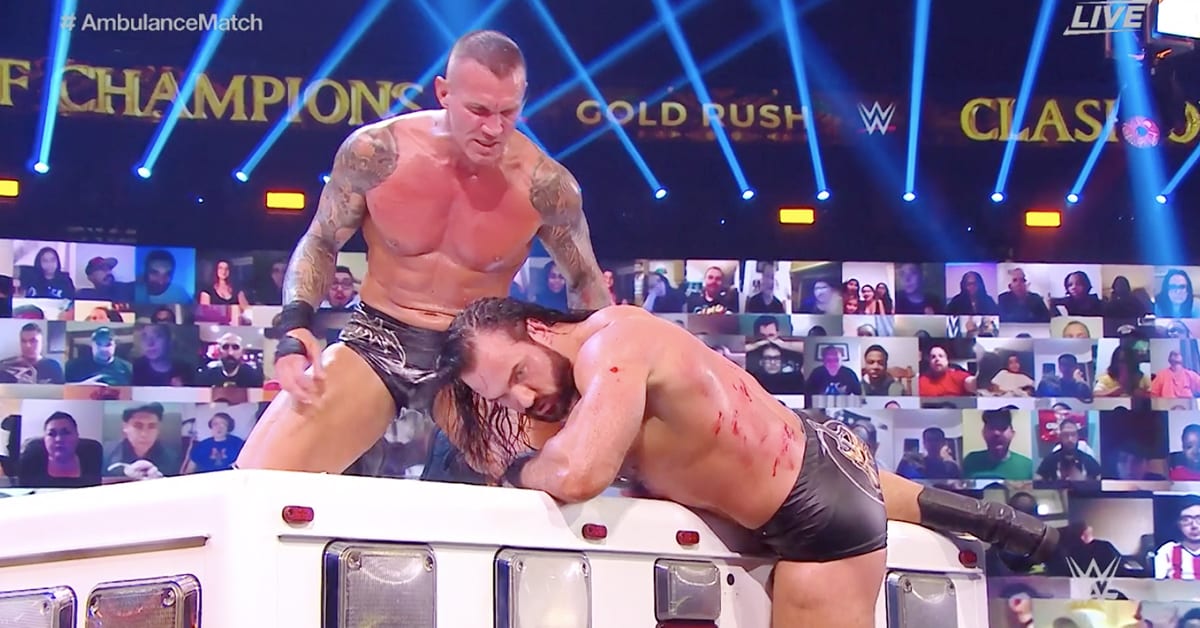 Drew McIntyre Bleeding From The Back At WWE Clash Of Champions 2020