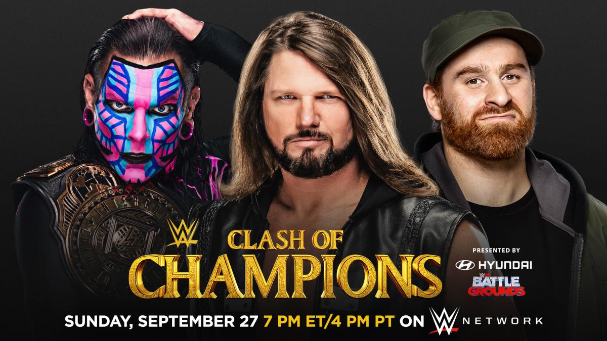 Jeff Hardy vs AJ Styles vs Sami Zayn - WWE Clash Of Champions 2020