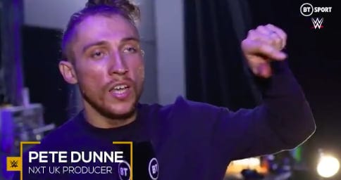 Pete Dunne WWE NXT UK Producer