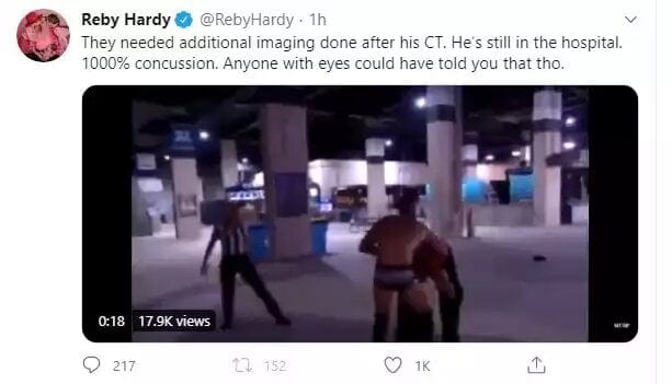 Reby Hardy Says Matt Hardy Suffered A Concussion At AEW All Out, AEW Is Hiding It To Protect Itself - 1