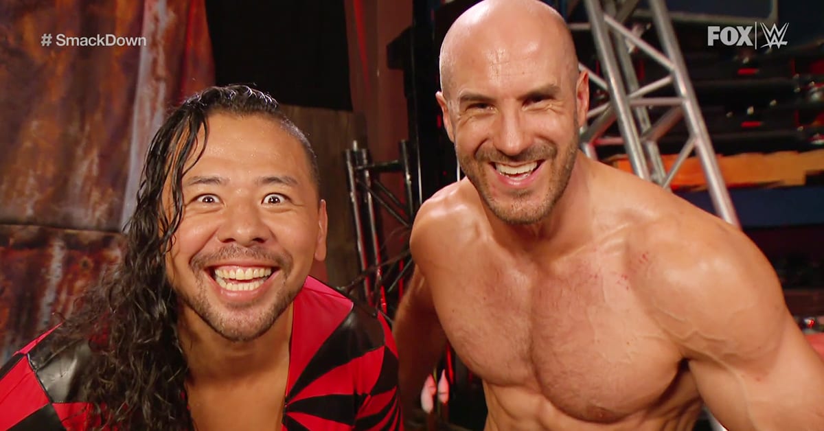 Shinsuke Nakamura Cesaro Smiling Teeth Laughing