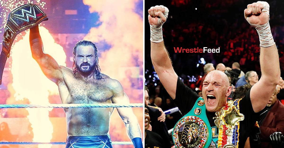 WWE Champion Drew McIntyre vs Tyson Fury WrestleFeed App