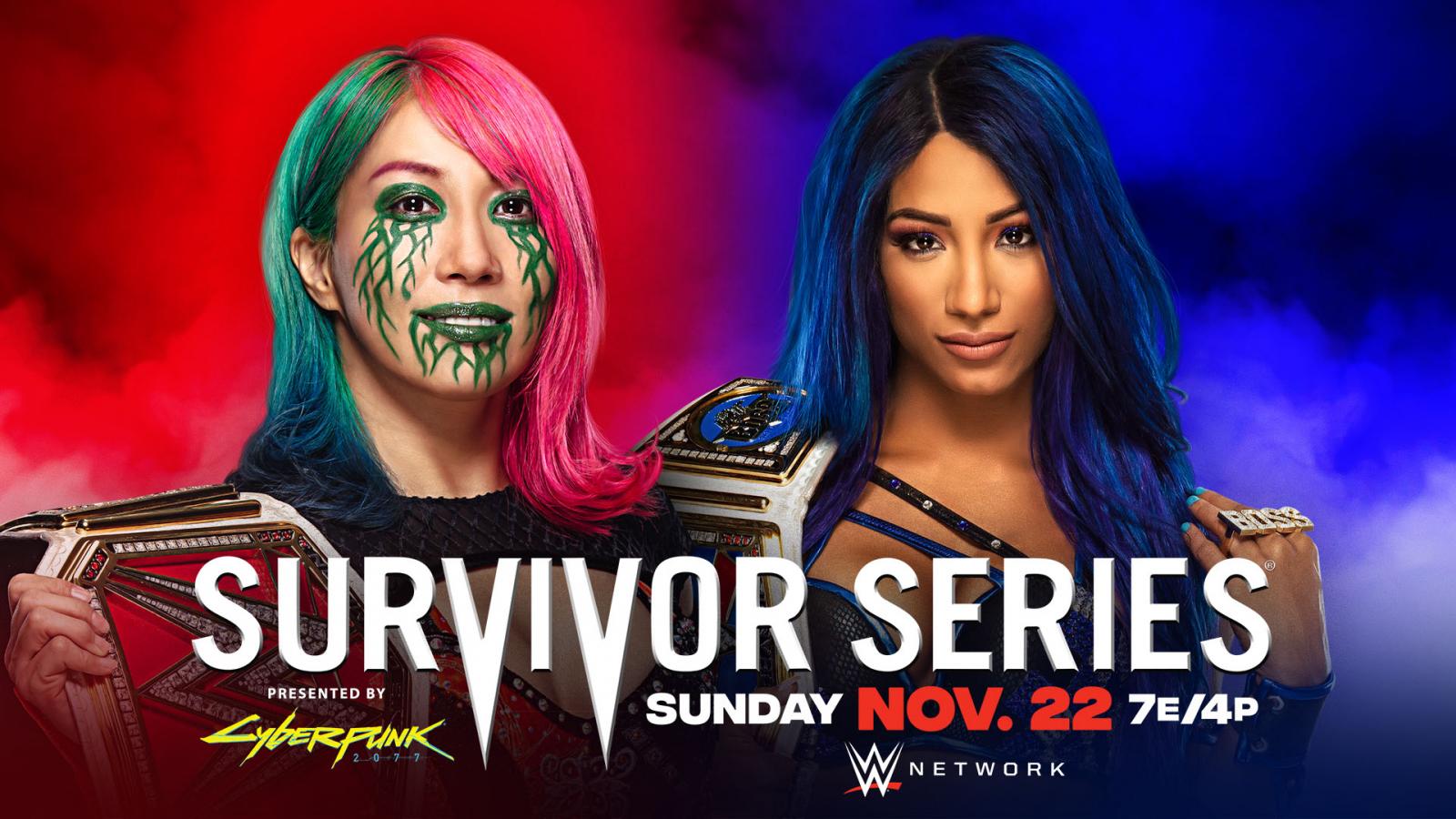 Asuka vs Sasha Banks WWE Survivor Series 2020