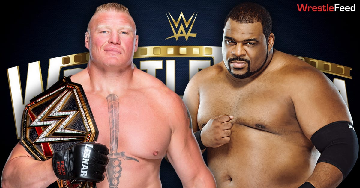 Brock Lesnar vs Keith Lee WWE Championship Match Graphic WrestleFeed App