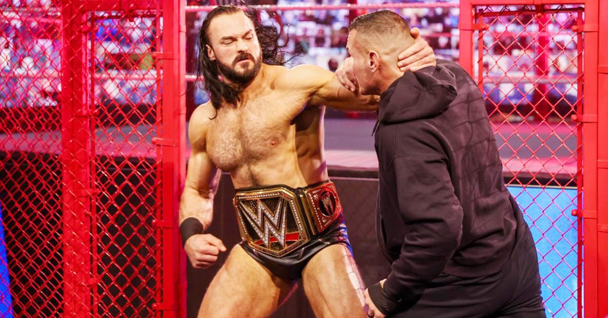 WWE Champion Drew McIntyre Fighting Camera Man Randy Orton At Hell In A Cell 2020