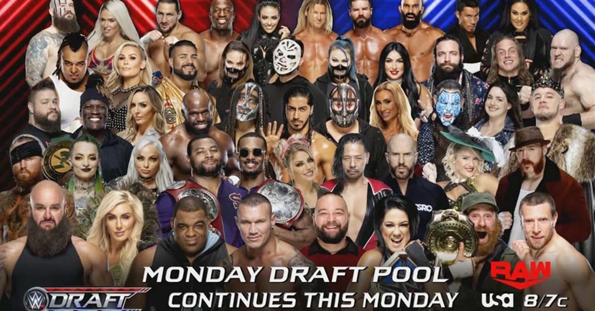 WWE Draft 2020 RAW Pool Graphic