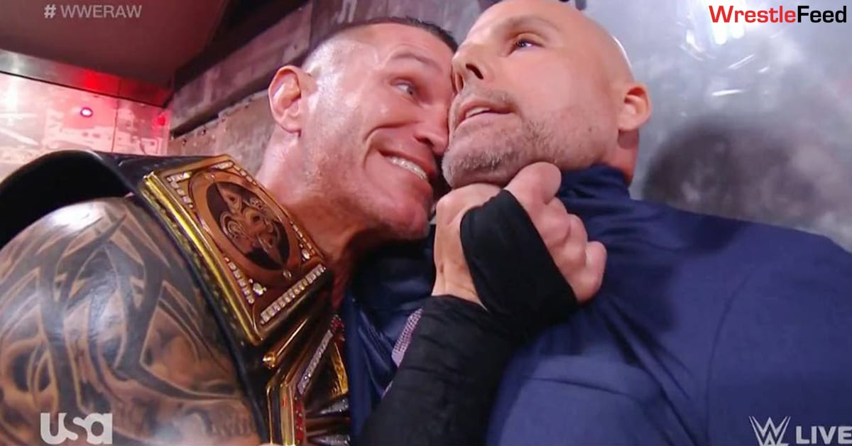 WWE Champion Randy Orton Fined For Putting His Hands On Adam Pearce On RAW WrestleFeed App