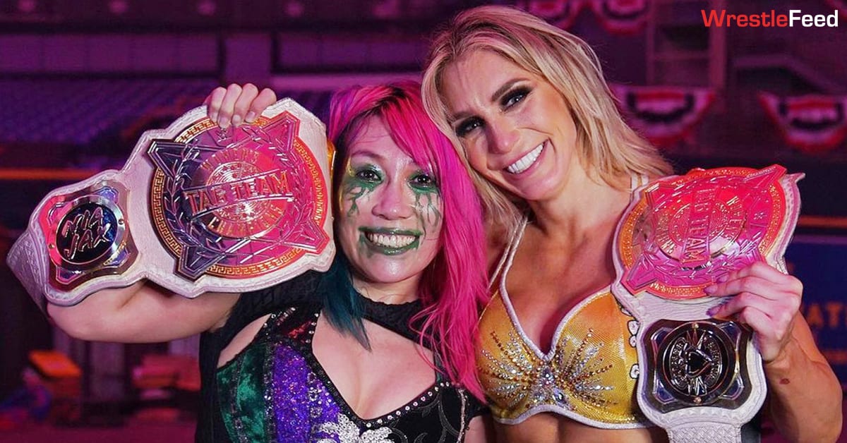 Asuka Charlotte Flair WWE Women's Tag Team Champions TLC 2020 WrestleFeed App