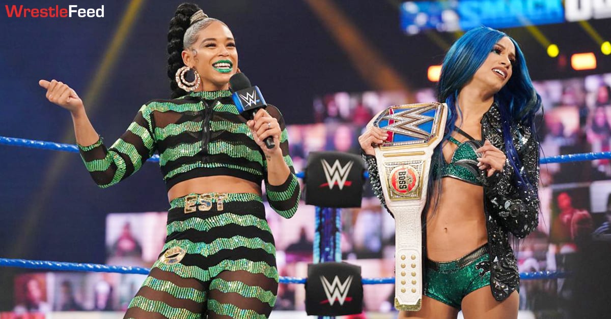 Bianca Belair Sasha Banks SamckDown Women's Champion WrestleFeed App