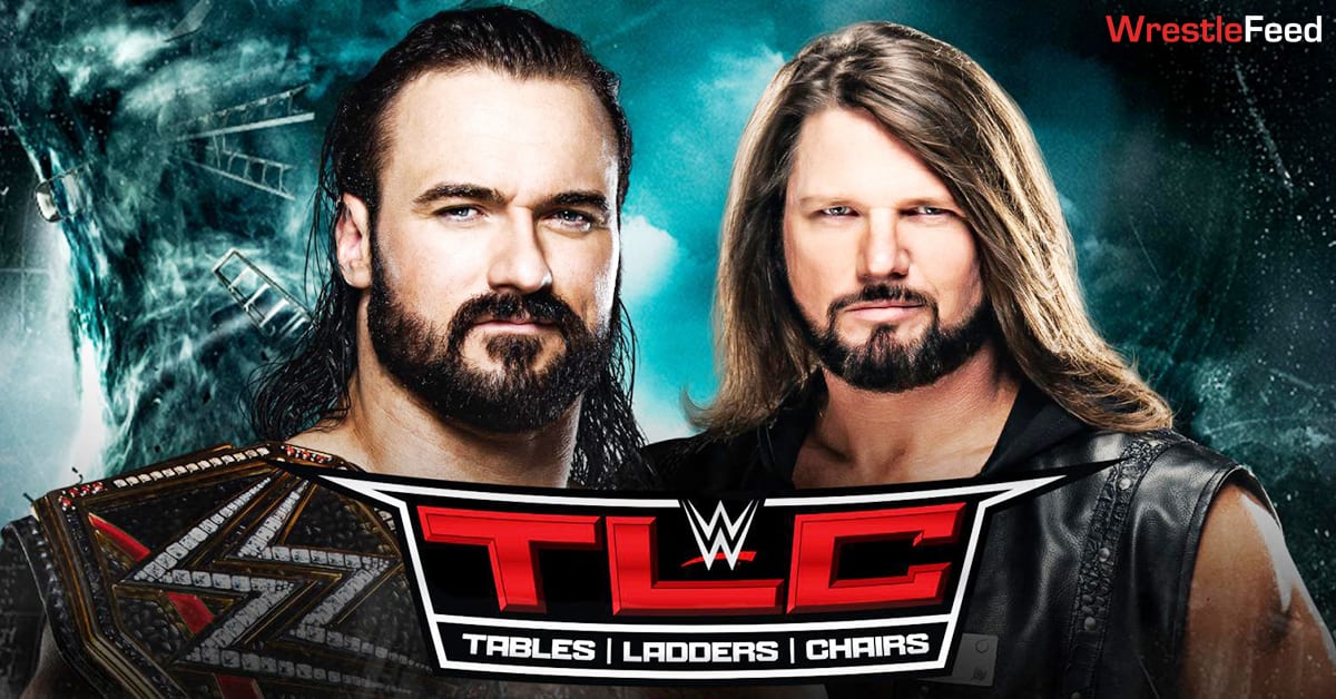 Drew McIntyre vs AJ Styles WWE Championship Match TLC 2020 Official Graphic WrestleFeed App
