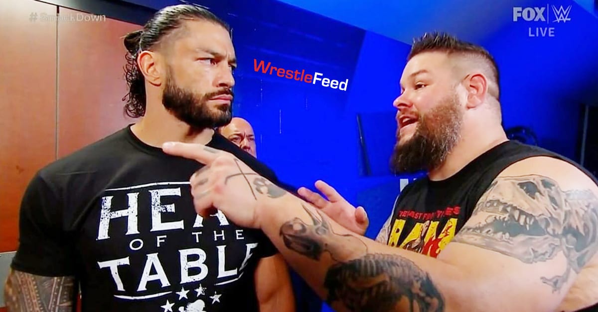 Roman Reigns Kevin Owens Backstage SmackDown 2020 WrestleFeed App
