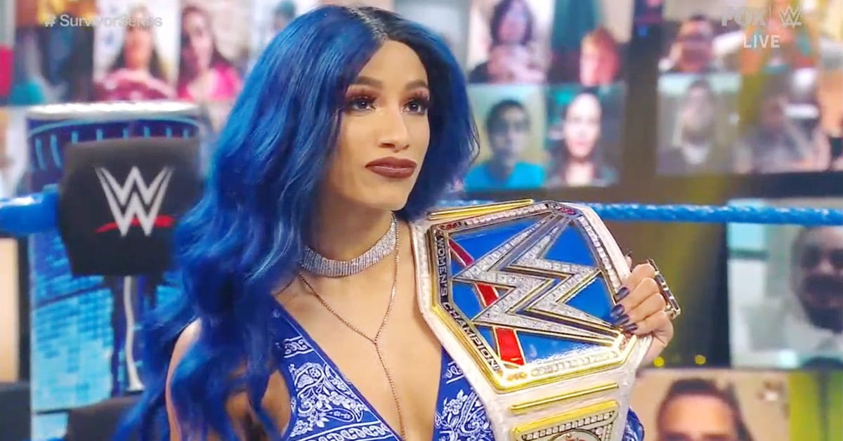 Sasha Banks Lips SmackDown Women's Champion