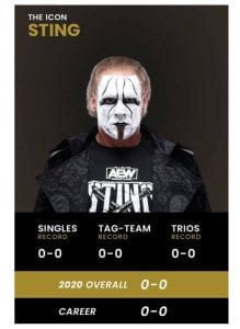 sting aew salary