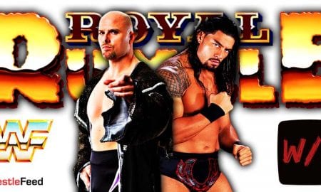 Adam Pearce vs Roman Reigns - Royal Rumble 2021 WrestleFeed App