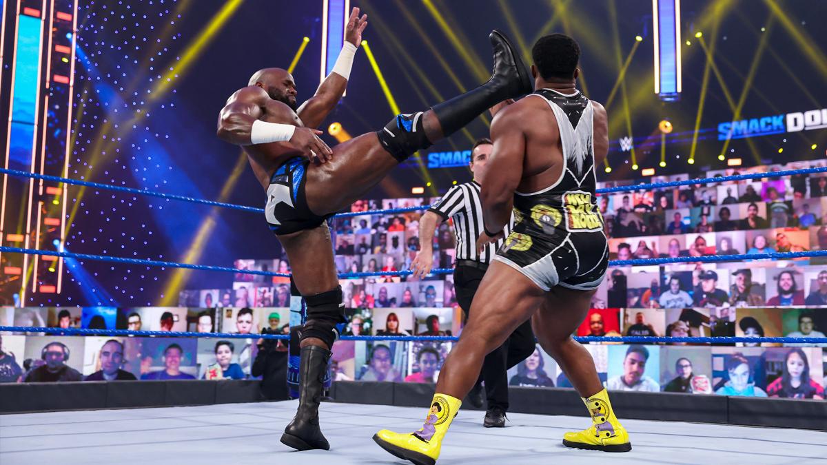 Apollo Crews Kicks Big E In The Face