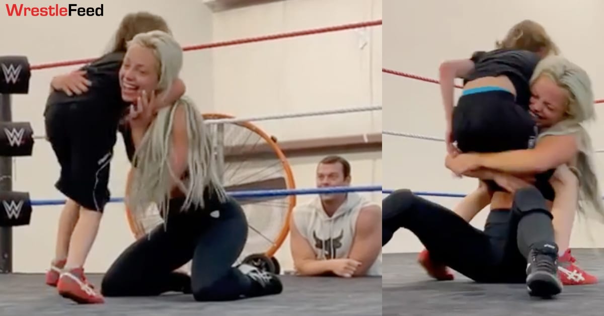 Brodie Lee Jr. Training With Liv Morgan Tyson Kidd WWF Old School