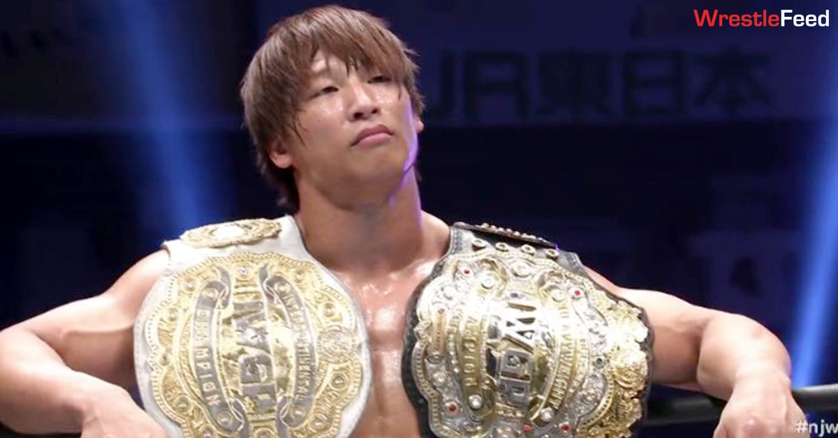 Kota Ibushi IWGP Heavyweight Champion IWGP Intercontinental Champion NJPW Wrestle Kingdom 15 WrestleFeed App