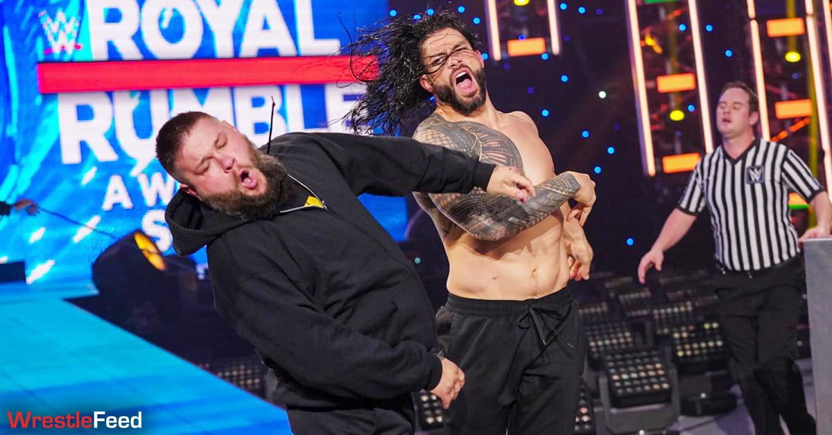 Roman Reigns Kevin Owens Brawl WrestleFeed App