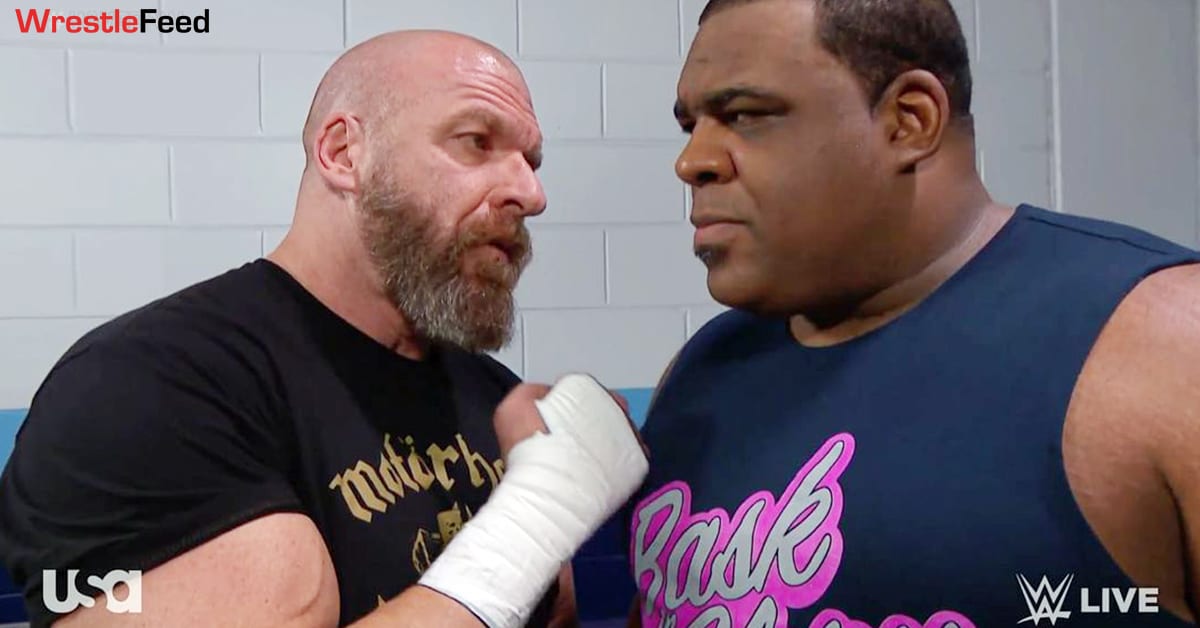 Triple H Keith Lee Backstage WWE RAW January 2021 WrestleFeed App