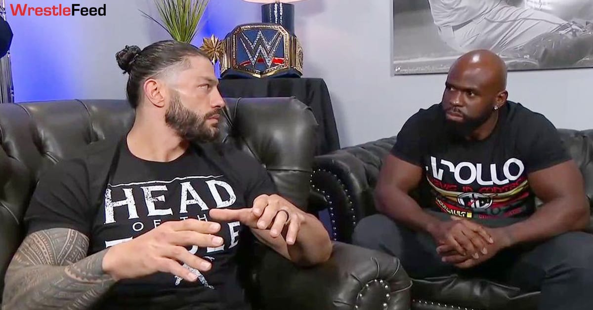 Universal Champion Roman Reigns Apollo Crews Backstage Segment SmackDown January 2021 WrestleFeed App