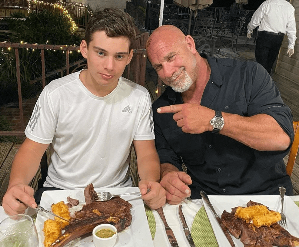 Goldberg with his grown up son 2020