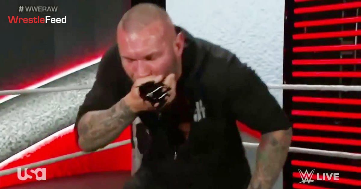 Randy Orton Throws Up Black Liquid Out Of His Mouth On WWE RAW After Elimination Chamber 2021 WrestleFeed App
