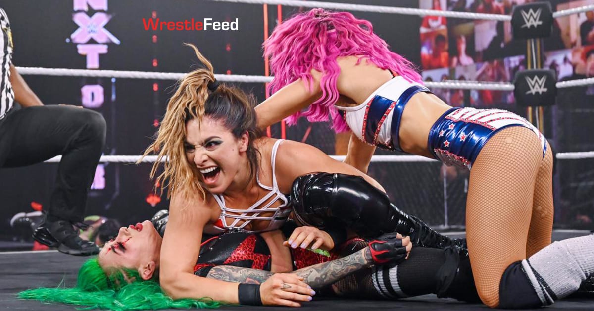 Raquel Gonzalez Dakota Kai Pin Shotzi Blackheart NXT TakeOver Vengeance Day 2021 WrestleFeed App