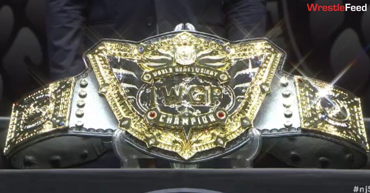 NJPW New Japan Pro Wrestling IWGP World Heavyweight Championship Title Belt March 2021 WrestleFeed App