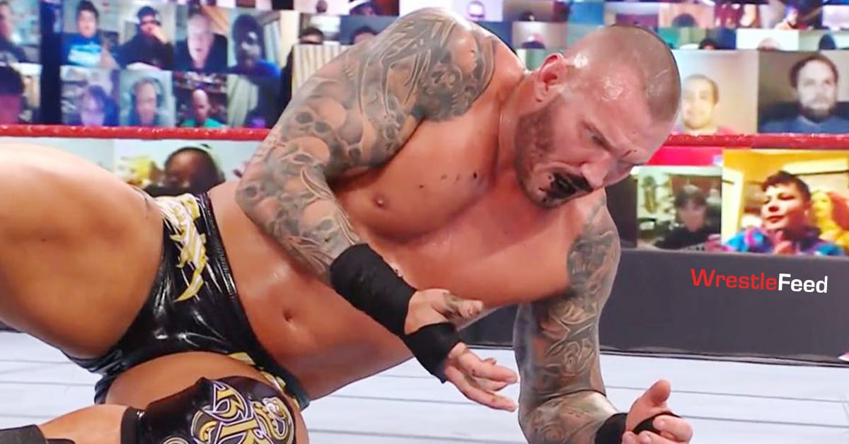 Randy Orton Black Liquid Out Of The Mouth Shocked WWE RAW March 2021 WrestleFeed App