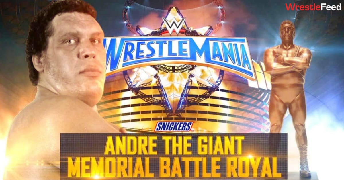 Andre The Giant Memorial Battle Royal WrestleMania 33 Graphic WrestleFeed App