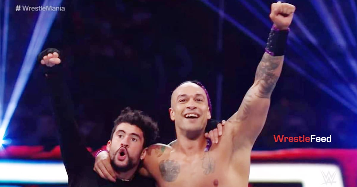 Bad Bunny Damian Priest Win At WrestleMania 37 WrestleFeed App