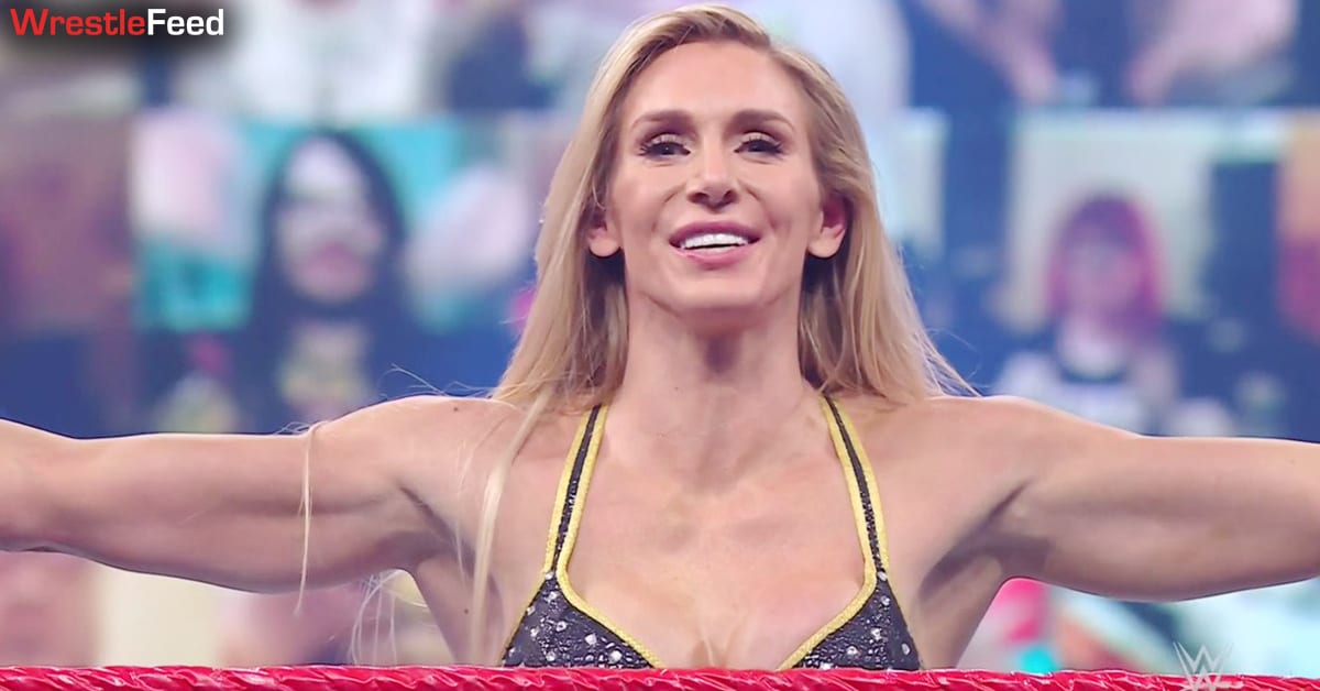 Charlotte Flair Close Up Face Look Muscles Ripped Biceps Triceps WWE April 2021 WrestleFeed App