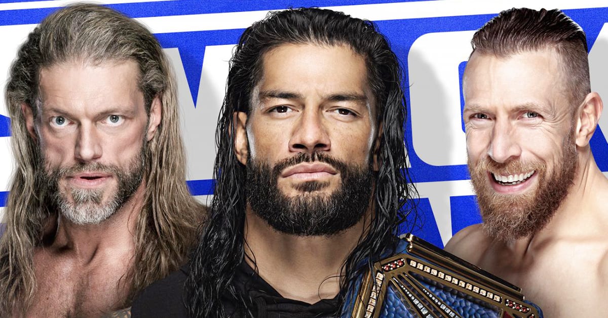 Edge Universal Champion Roman Reigns Daniel Bryan SmackDown Graphic