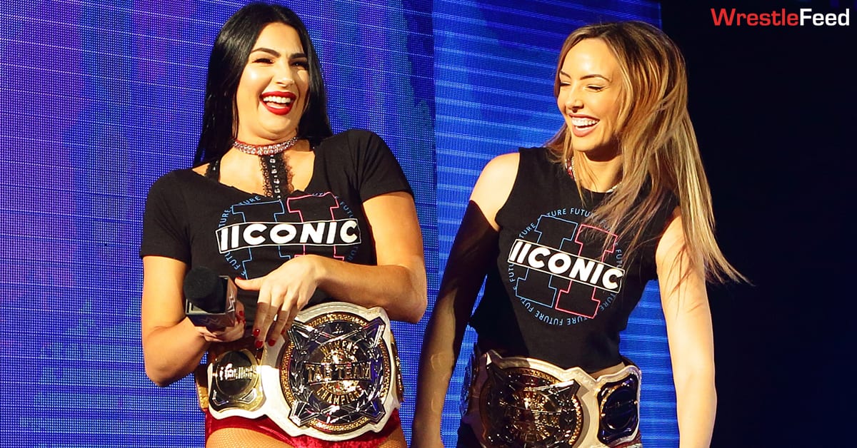 IIconics WWE Women's Tag Team Champions Billie Kay Peyton Royce WrestleFeed App