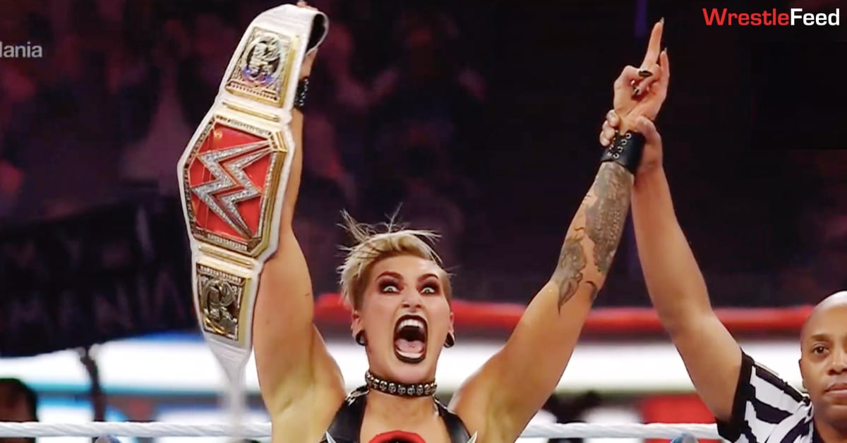 Rhea Ripley Wins RAW Women's Championship At WrestleMania 37 WrestleFeed App