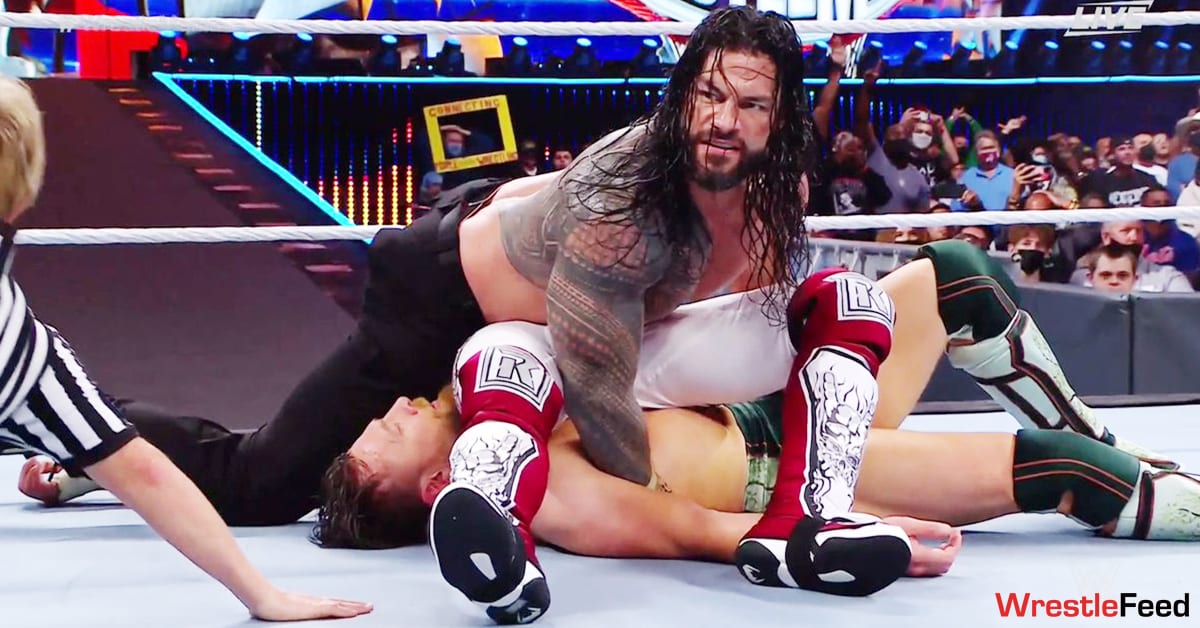 Roman Reigns Pins Both Edge Daniel Bryan WrestleMania 37 WrestleFeed App