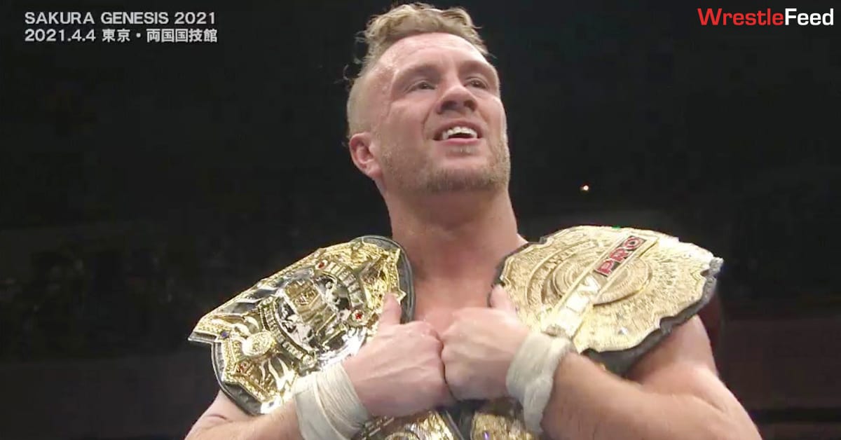 Will Ospreay Wins IWGP World Heavyweight Championship At NJPW Sakura Genesis 2021 WrestleFeed App