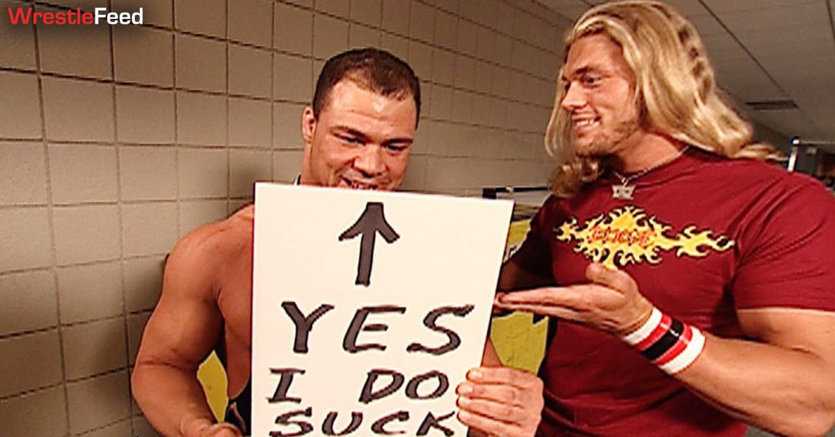 Kurt Angle Yes I Do Suck Sign Edge WrestleFeed App