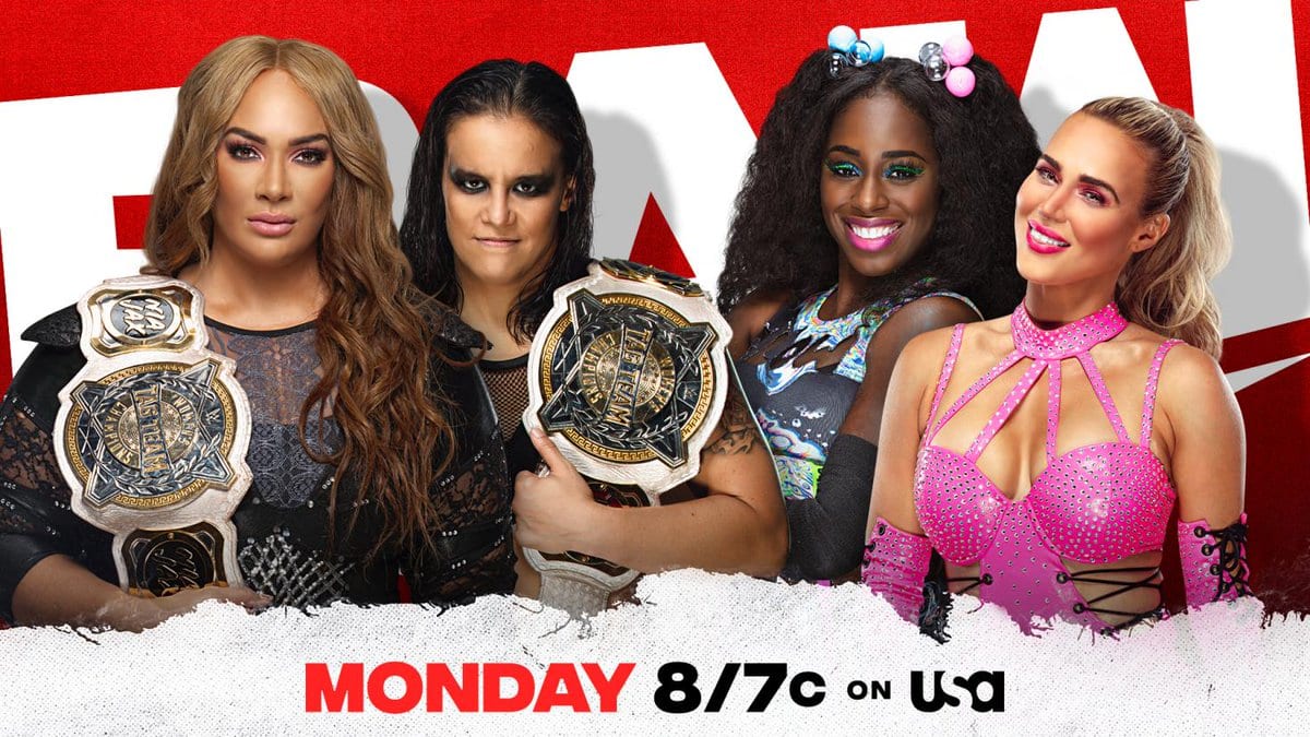 Nia Jax Shayna Baszler vs Naomi Lana WWE Women's Tag Team Championship Match RAW