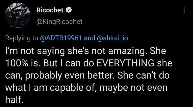 Ricochet gets heat for saying he's better than Io Shirai