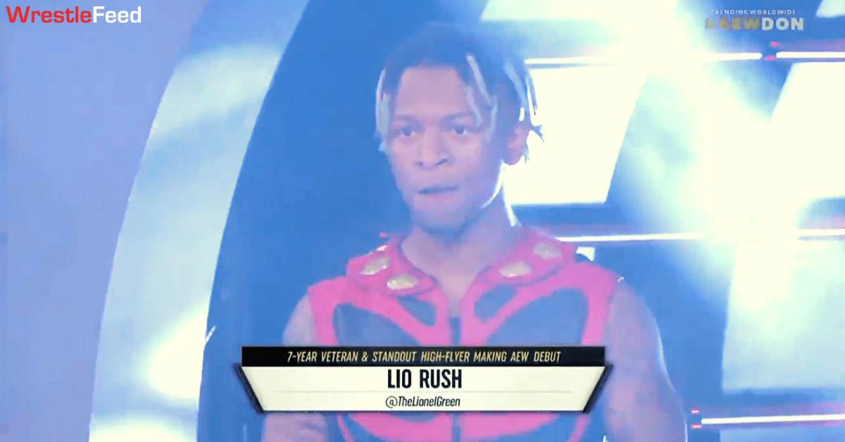 Lio Rush AEW Double Or Nothing 2021 Entrance WrestleFeed App