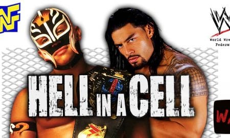 Rey Mysterio vs Roman Reigns Hell in a Cell match WrestleFeed App
