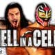 Roman Reigns defeats Rey Mysterio in a Hell in a Cell match WrestleFeed App