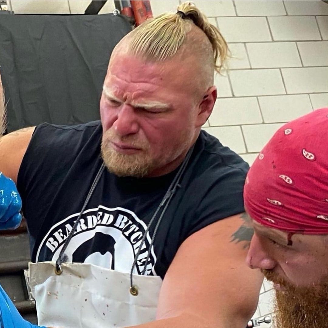 Brock Lesnar Brand New Hairstyle July 2021