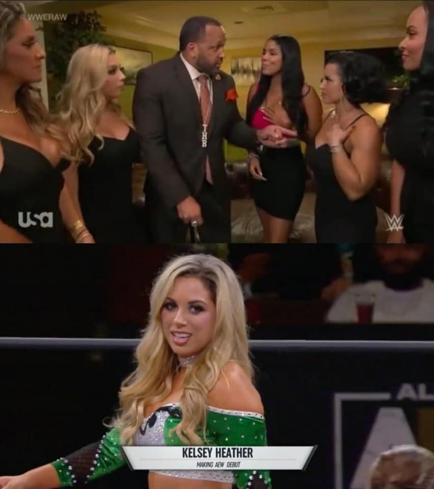 Kelsey Heather appeared on WWE RAW and AEW Dark Elevation on the same night