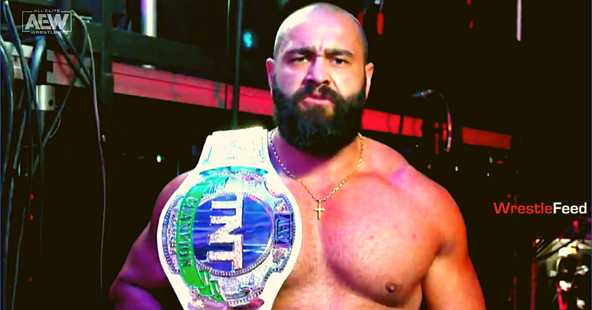 Miro Rusev with White Color Strap TNT Championship Title Belt WrestleFeed App