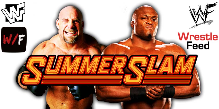 Bobby Lashley vs Goldberg WWE SummerSlam 2021 PPV Match WrestleFeed App