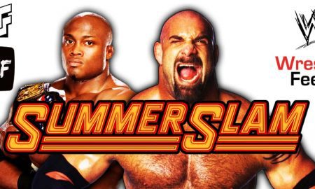 Bobby Lashley vs Goldberg WWE SummerSlam 2021 PPV WrestleFeed App